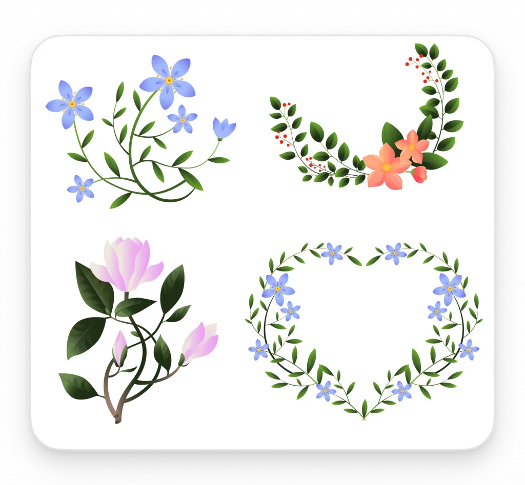 floral sticker ideas