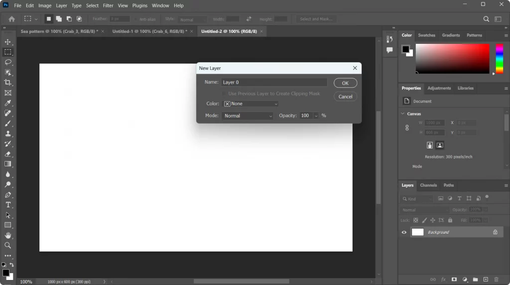 creating a new layer adobe photoshop