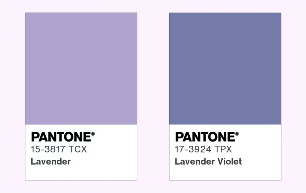 pantone lavender color code