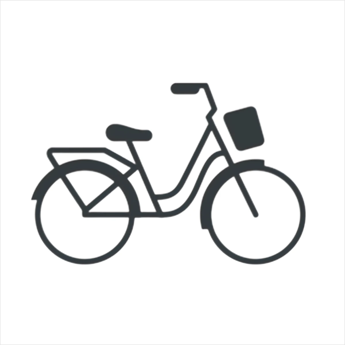 City bike outlined icon preview