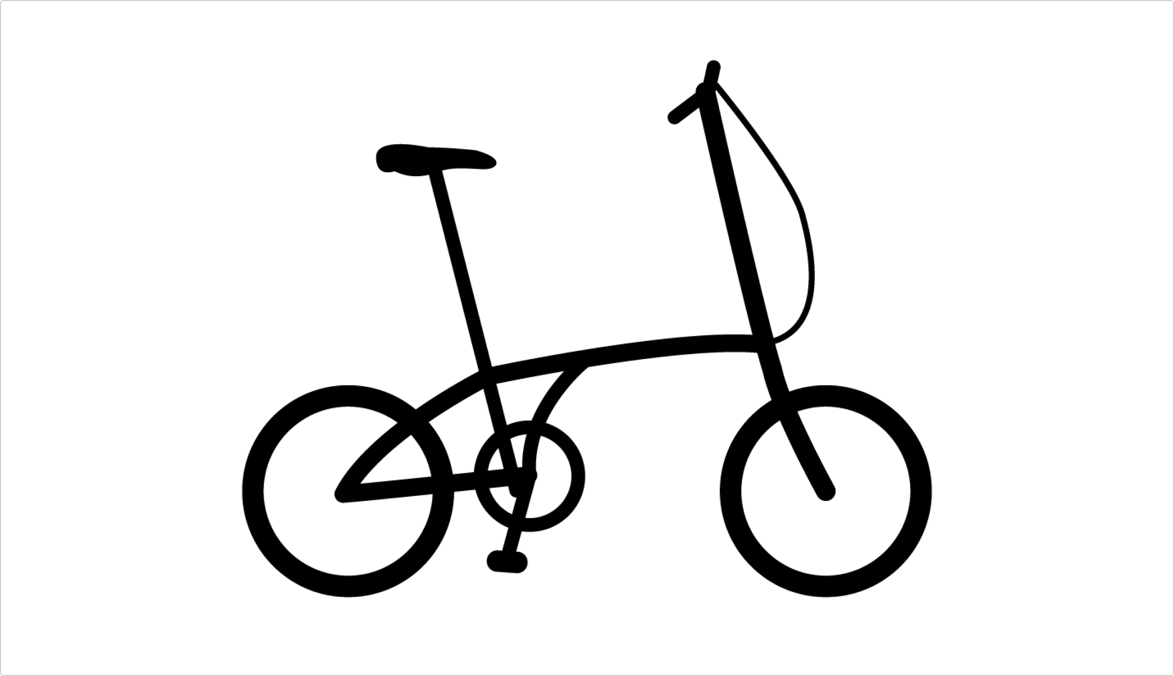 Folding bike resulted icon
