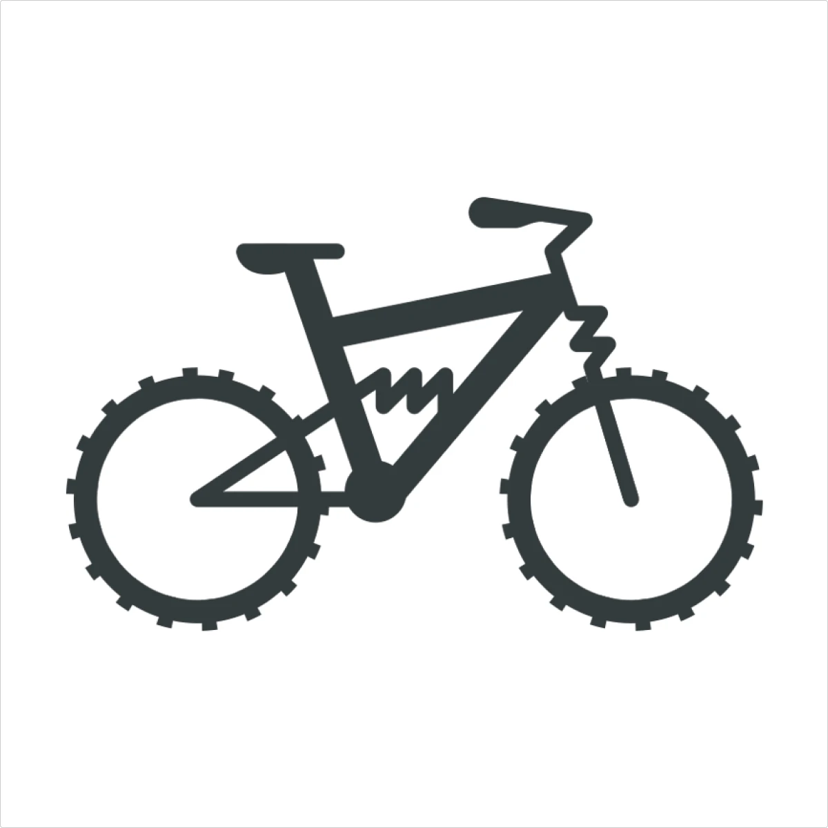 Mountain bike outlined icon preview
