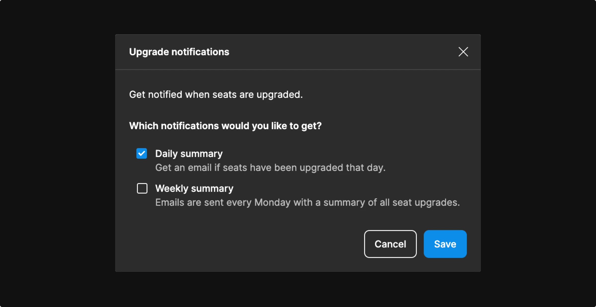 upgrade notifications in figma