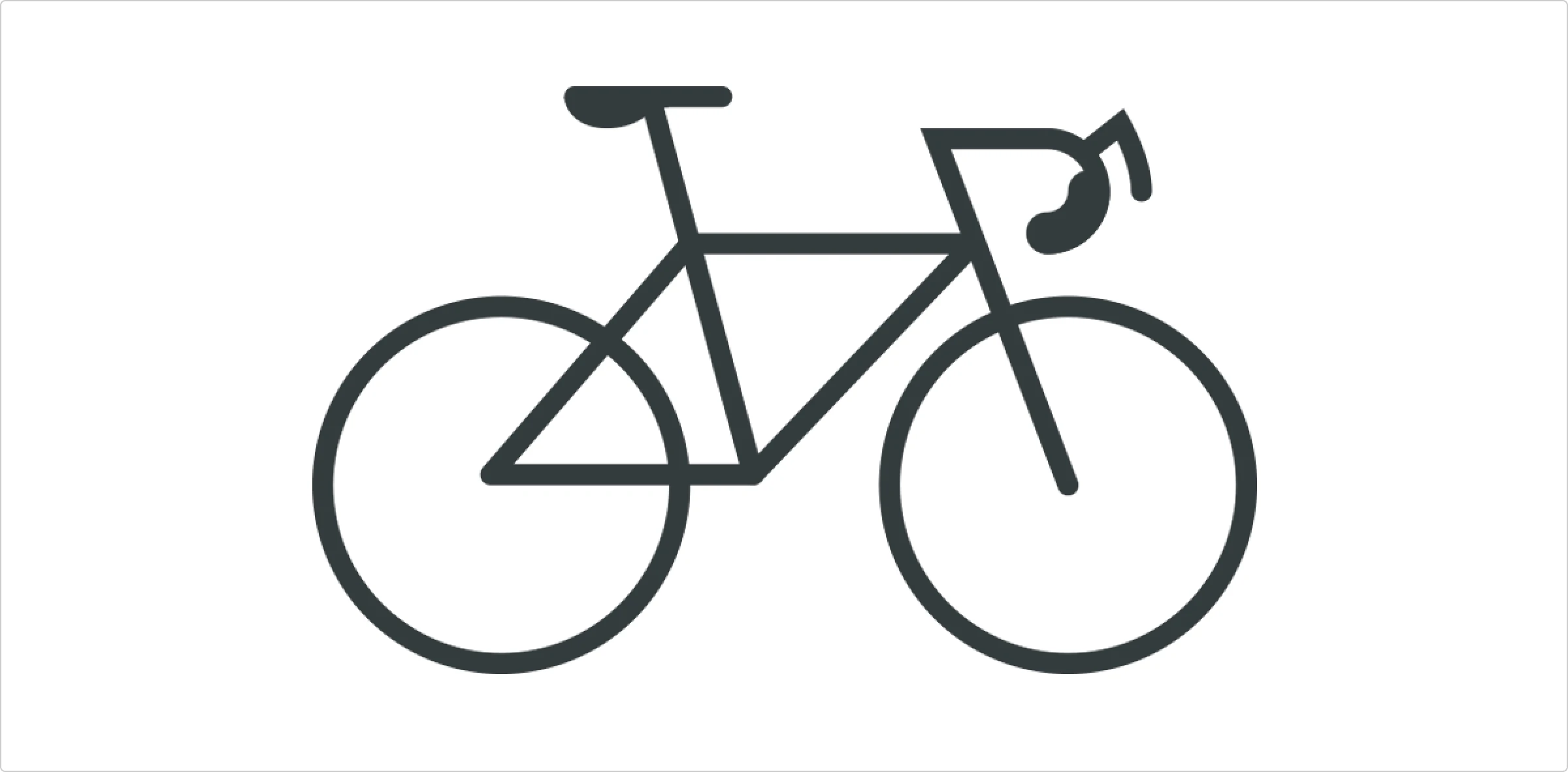 Racing bike decorative icon