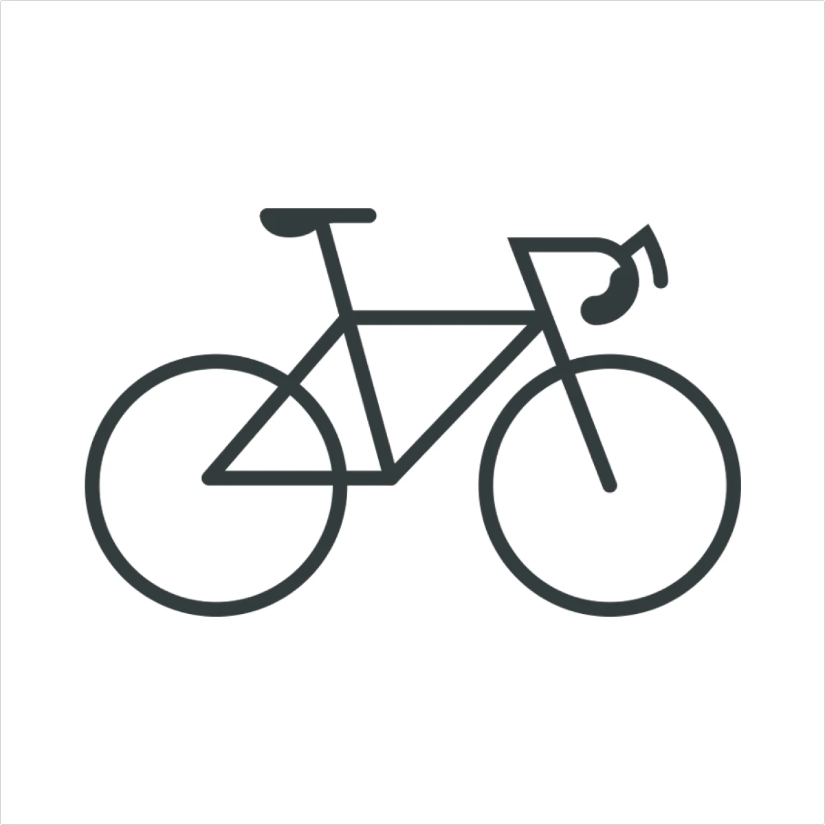Racing bike filled icon preview