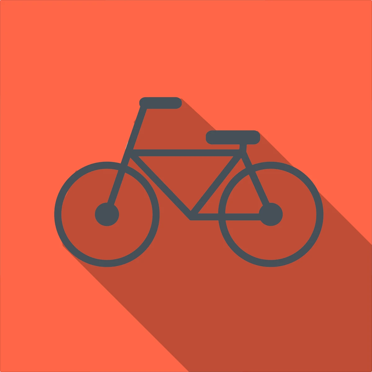 Racing bike outlined icon preview