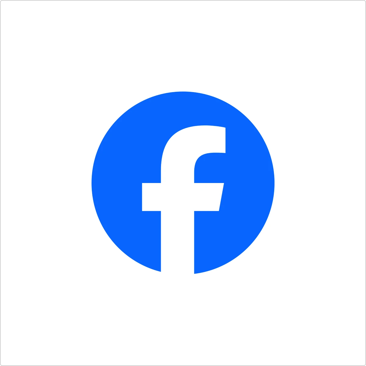 Facebook primary logo on white background