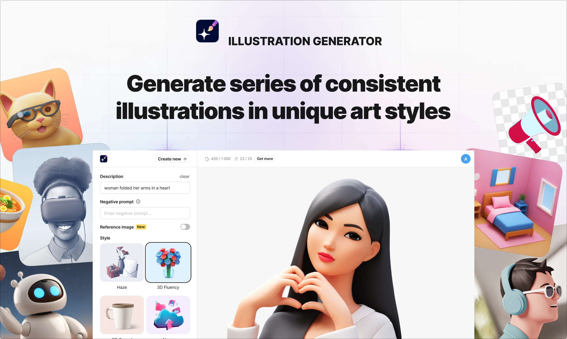 Illustration Generator promo banner