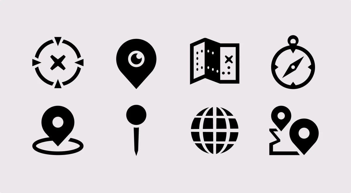 Glyph Neue location icons