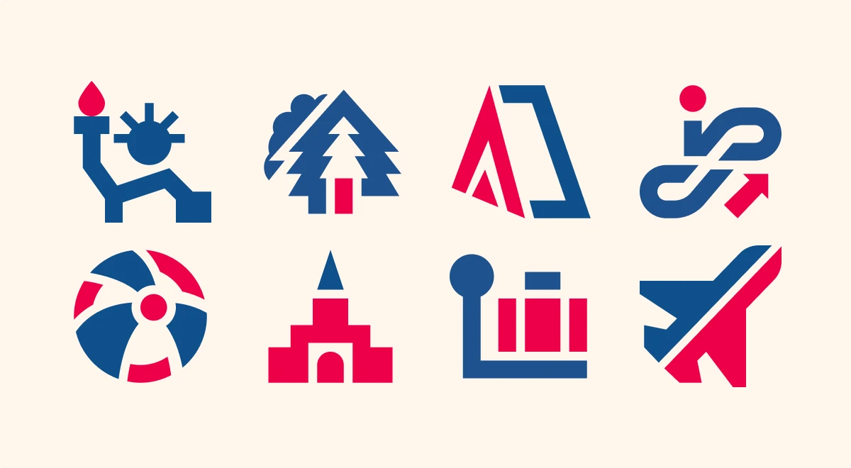 Stensil travel icons