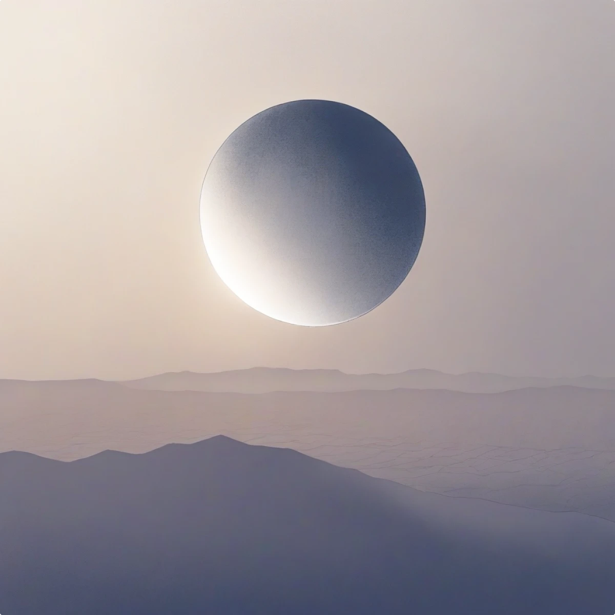 Solar eclipse generated illustration in the Haze style