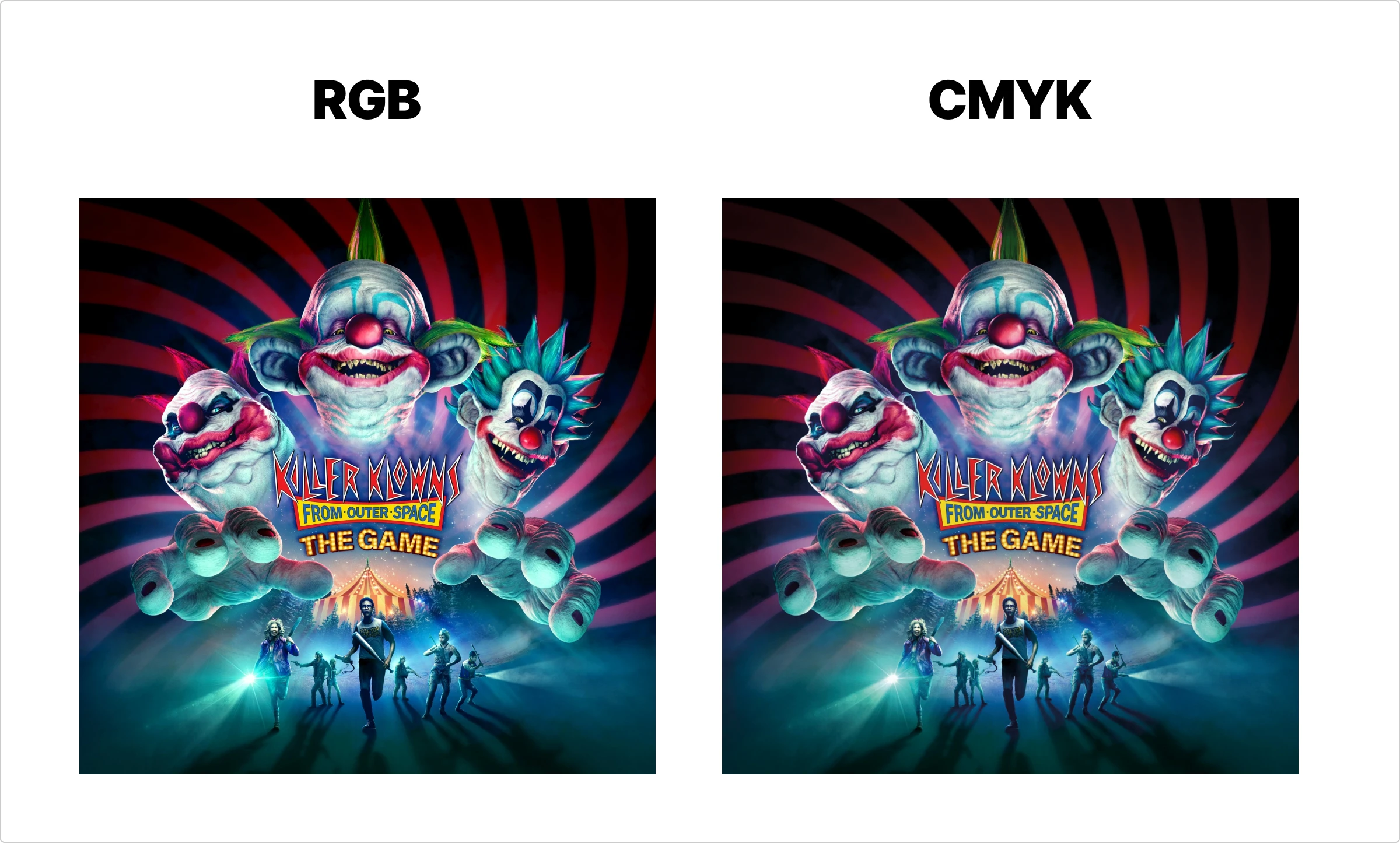 game cover in rgd and cmyk