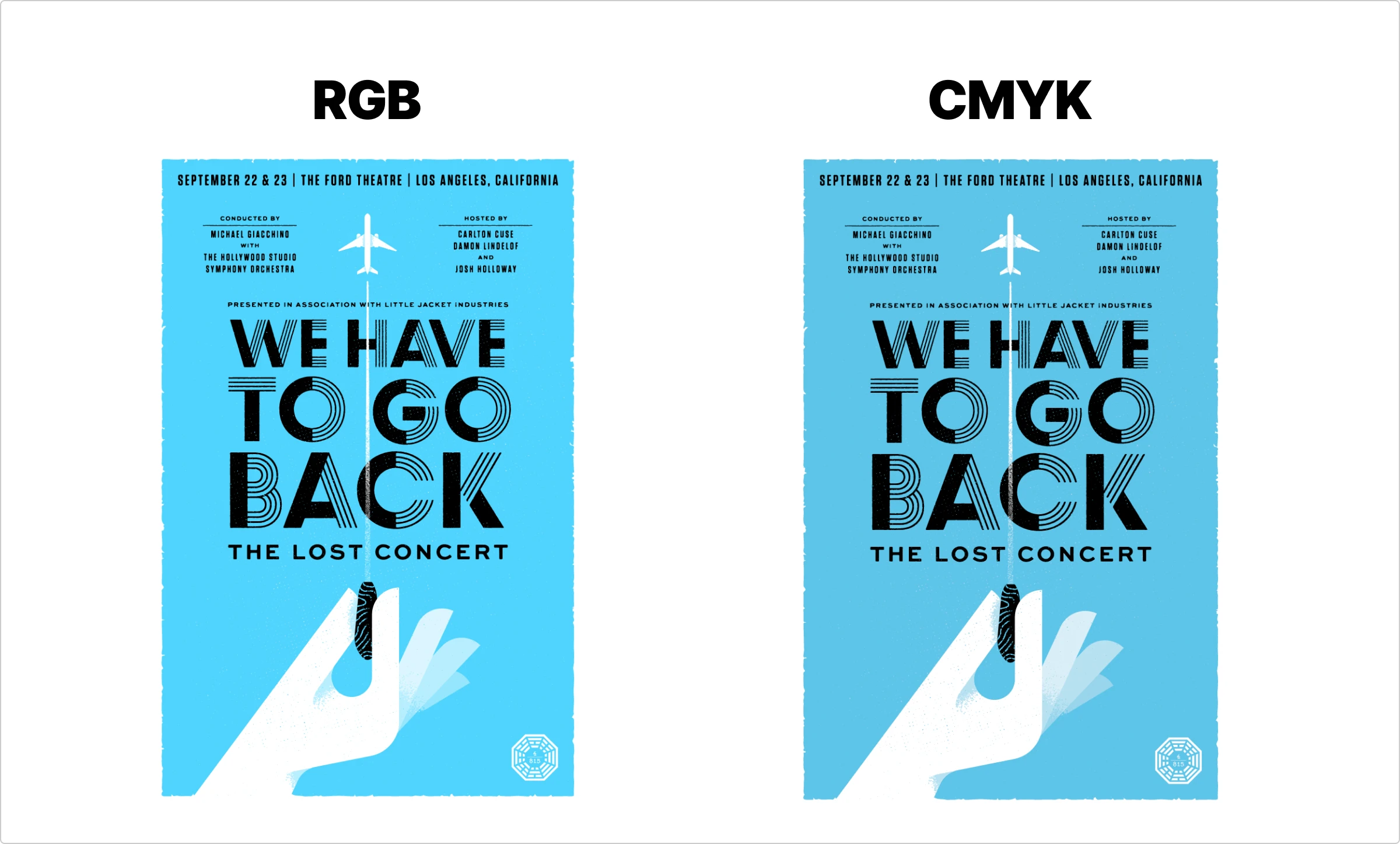 poster in rgd and cmyk