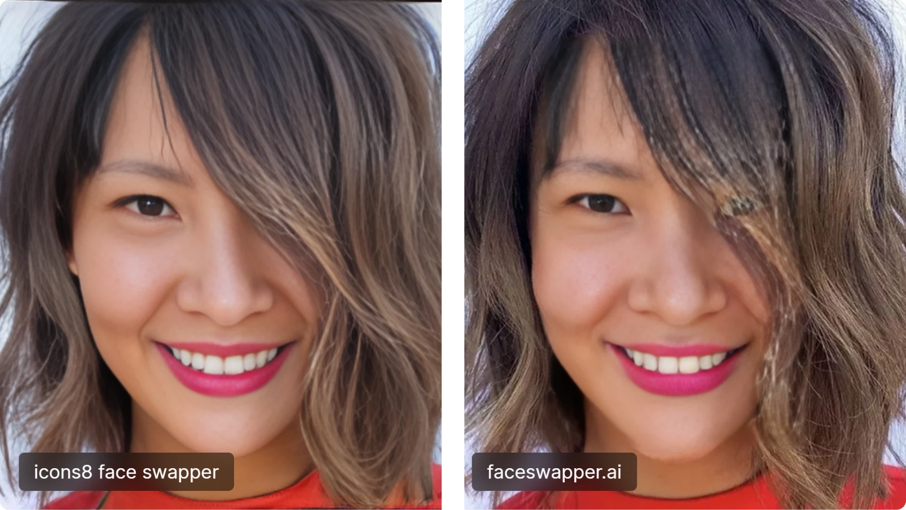 face changer results