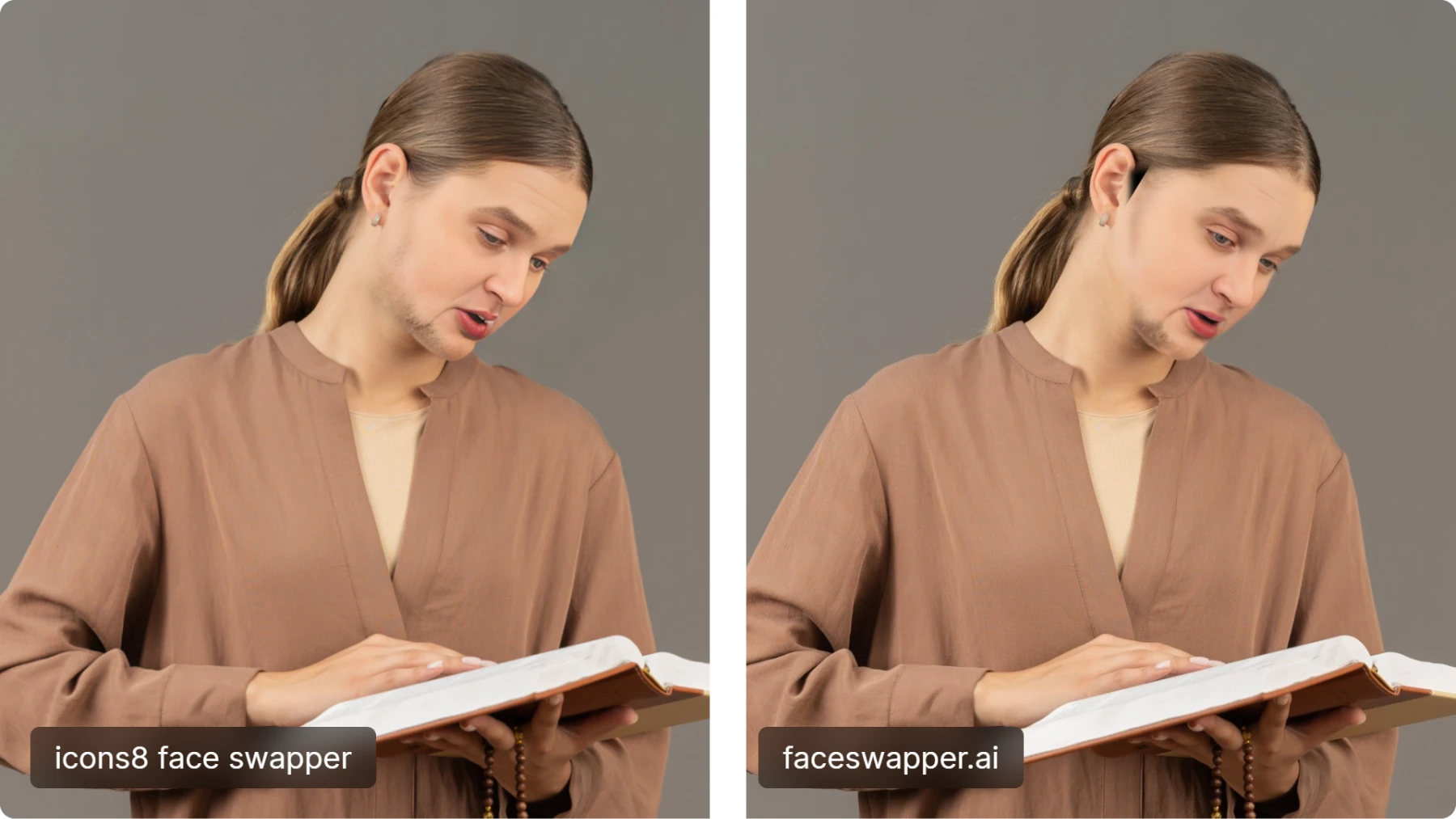 gender swap results icons8 face swapper vs faceswapper.ai