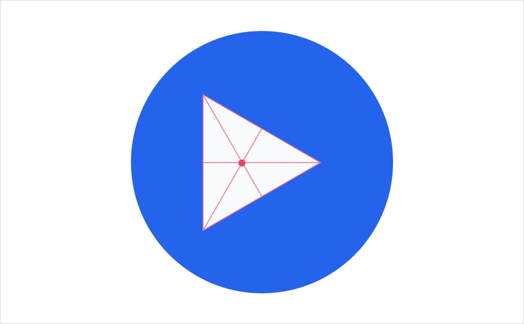 centering tringle in a play icon 
