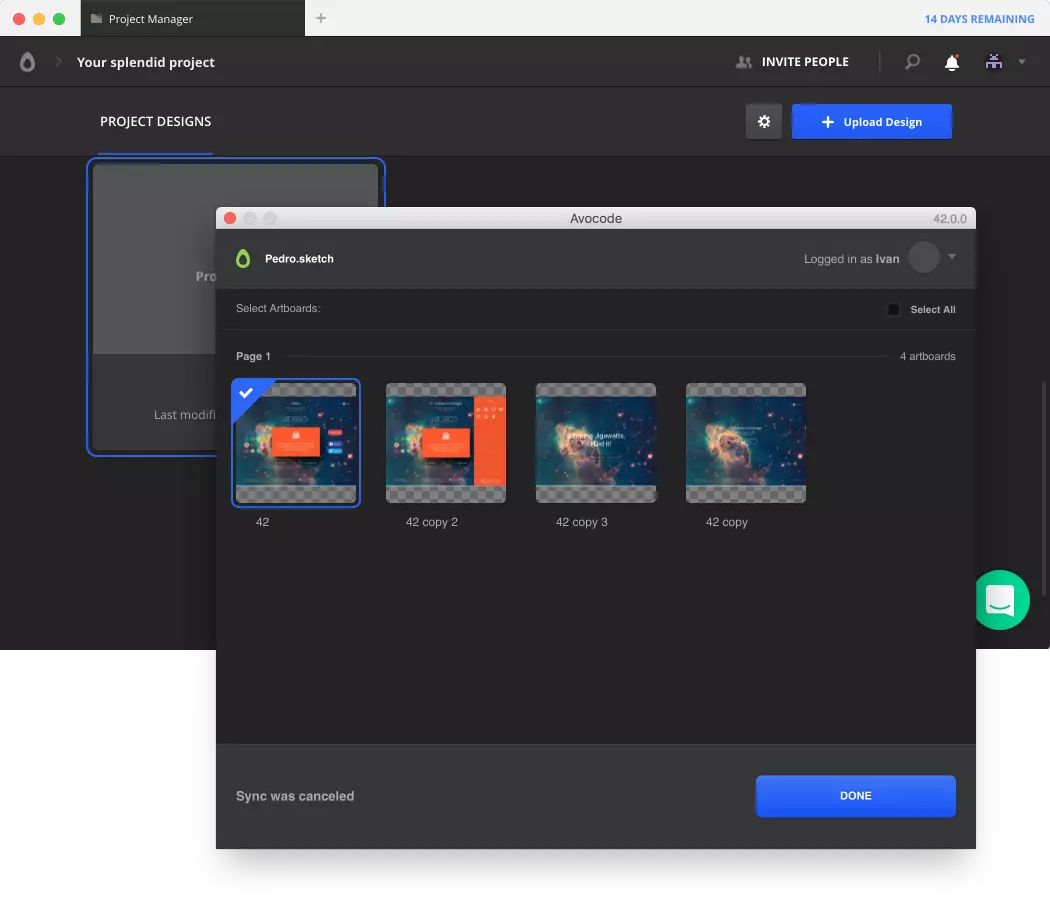 Avocode Screenshot