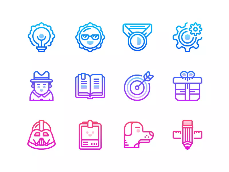 Gradient icons