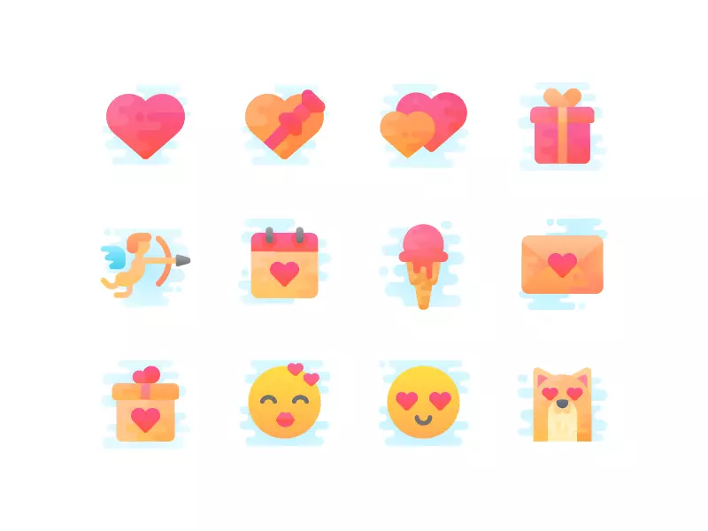 valentine icons