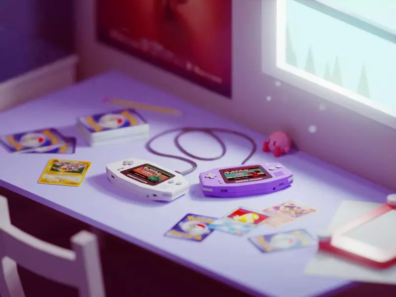 gameboy isometric illustration