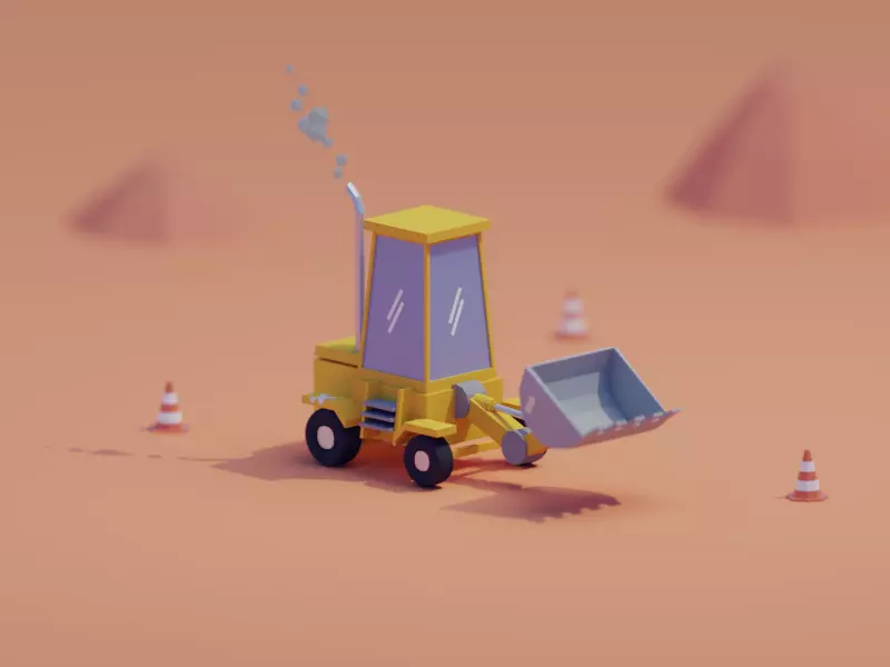 graphic design low poly illustration