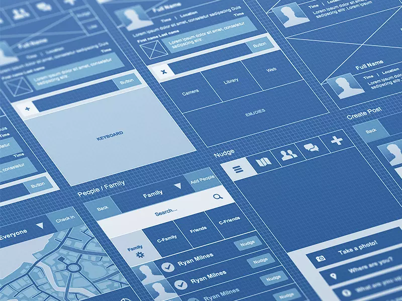 wireframing for UX design
