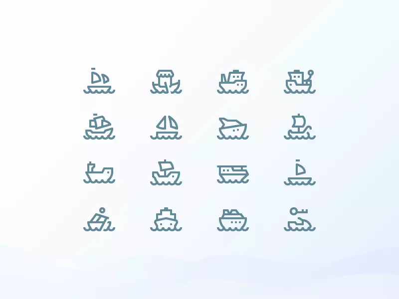 water transport icons