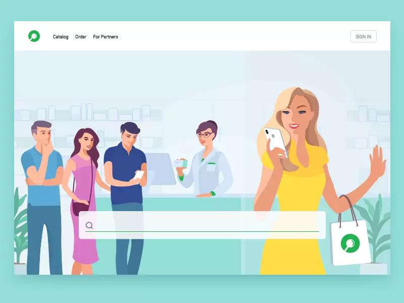 illustration web design