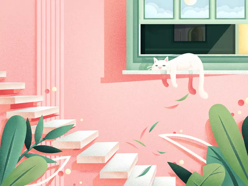 summer digital illustration