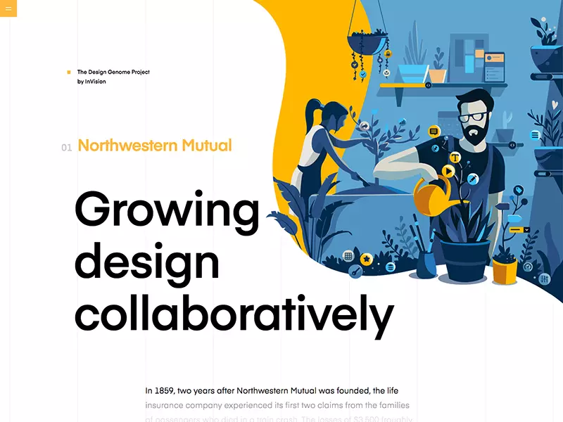 illustration in webdesign