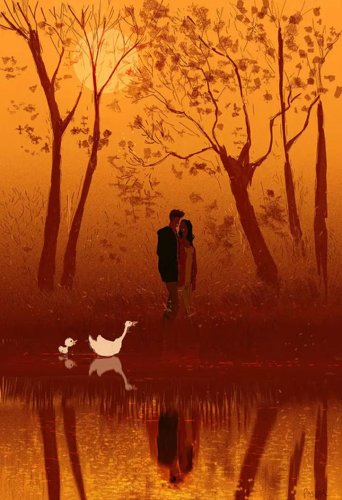 digital illustration about love