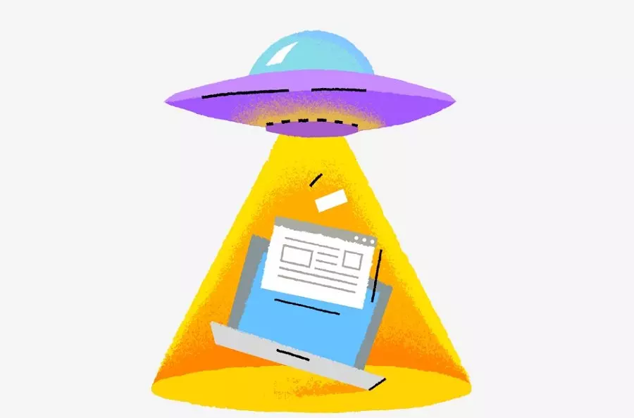 illustration 404 web page