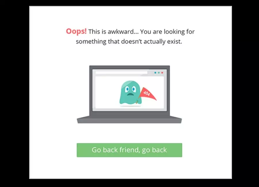 website design 404 page