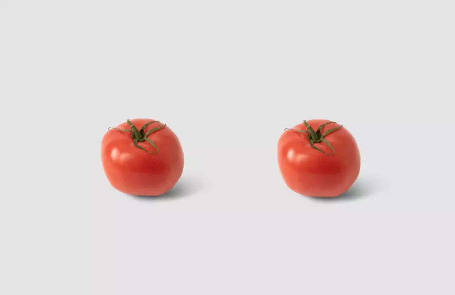two tomatoes