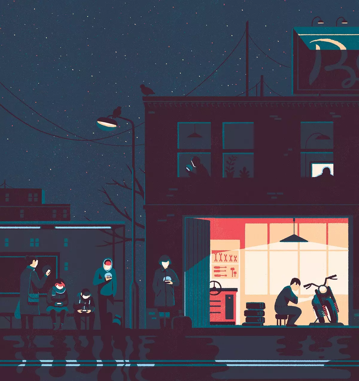 digital illustration tom haugomat