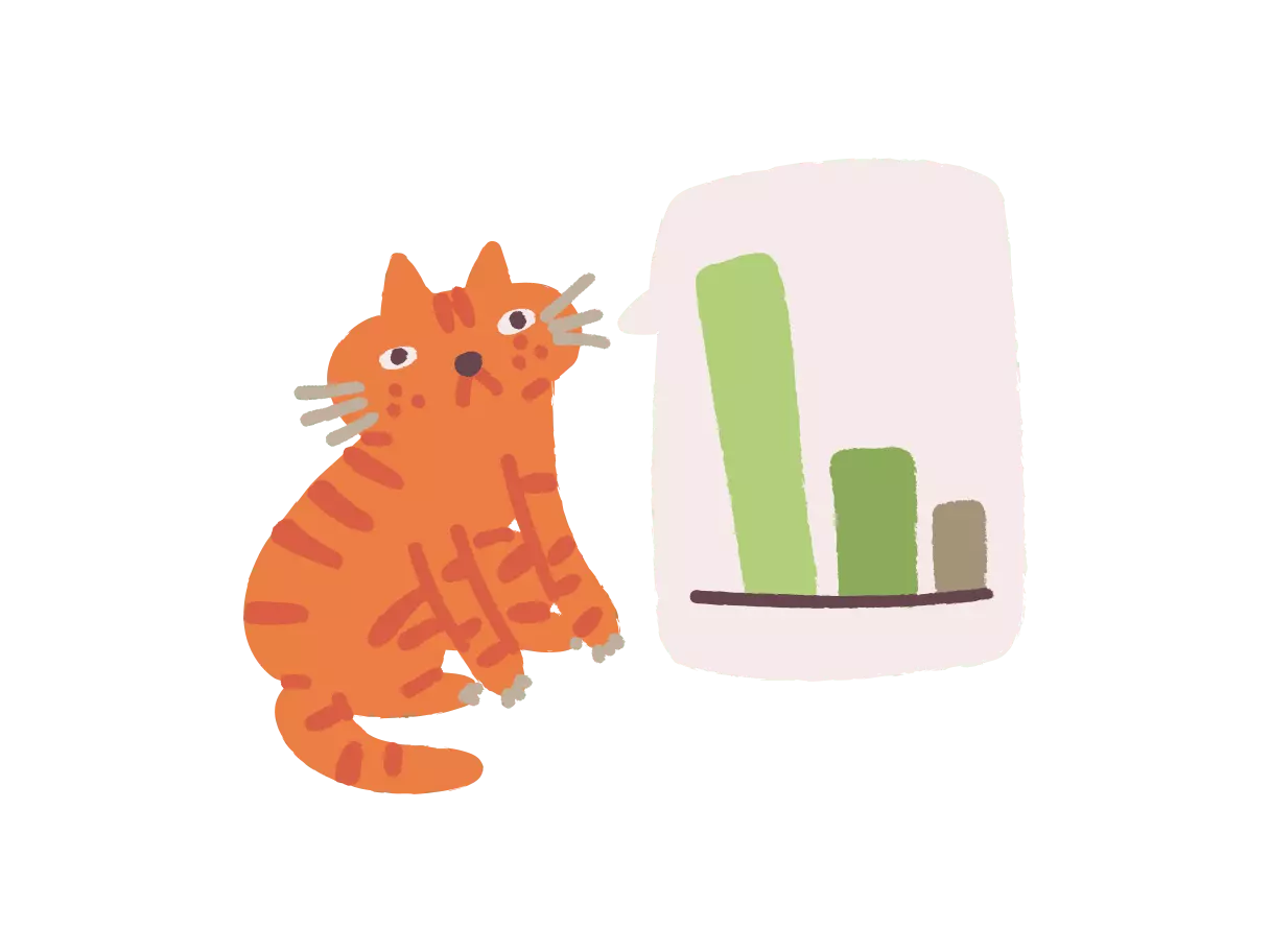 ginger cat vector illustration