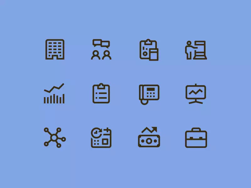 simple small icons finance