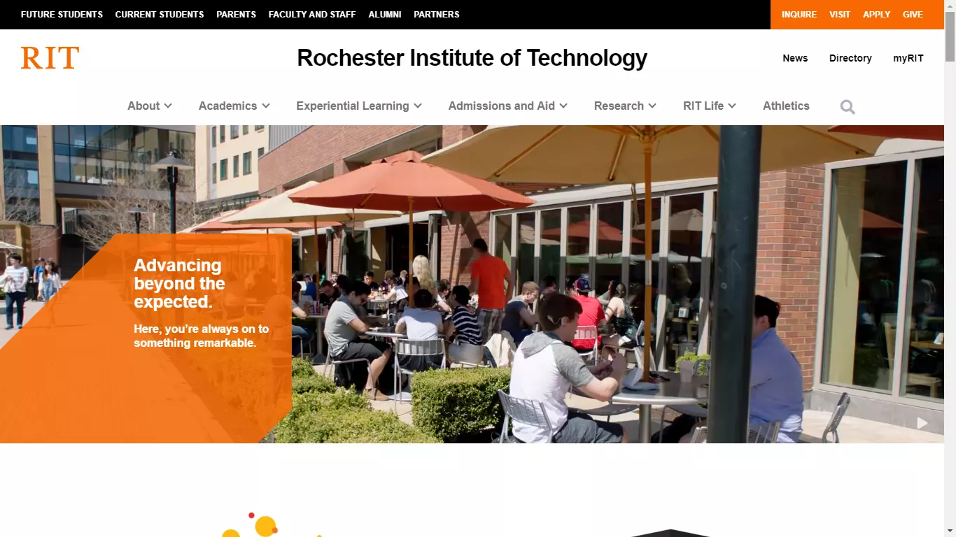 technology institute website design