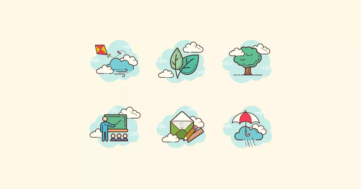 fall clipart icons autumn images blue-ui