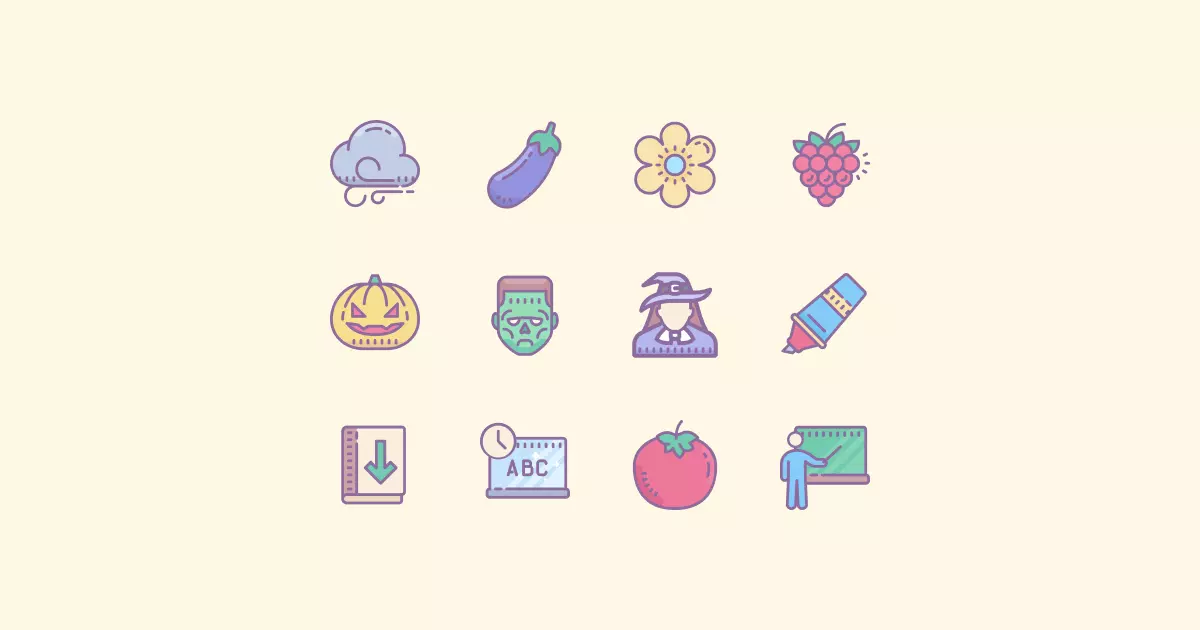 fall clipart icons autumn images blue-ui