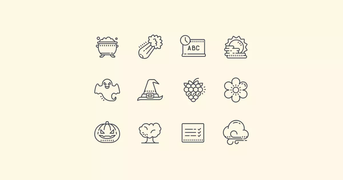 fall clipart icons autumn images blue-ui