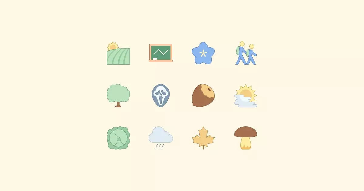fall clipart icons autumn images blue-ui