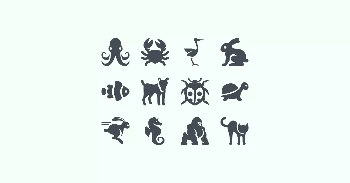 ice-cream animal clipart icons