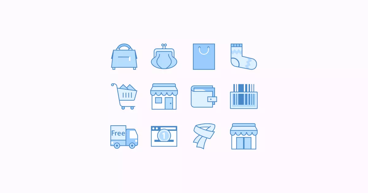 shopping clipart icons
