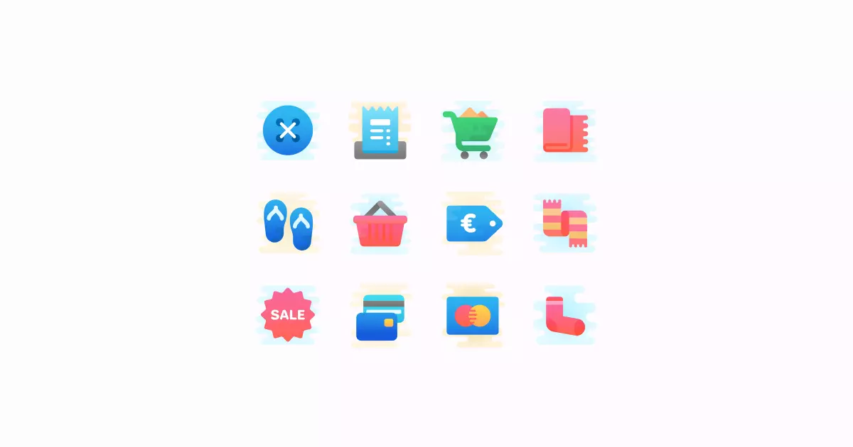 shopping clipart icons
