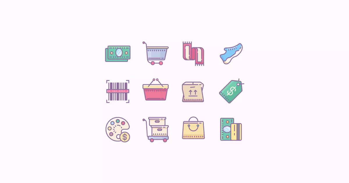 shopping clipart icons