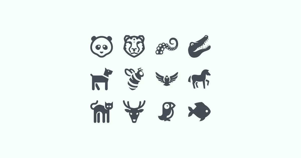 windows-metro animal clipart icons