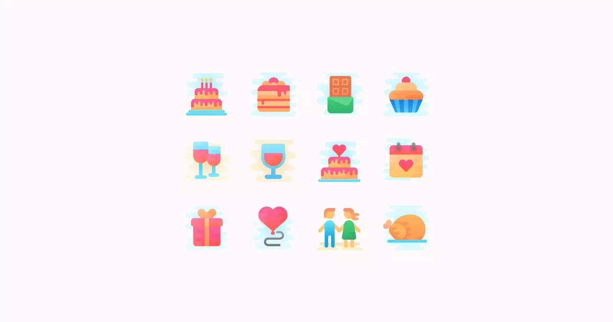 birthday clipart icons