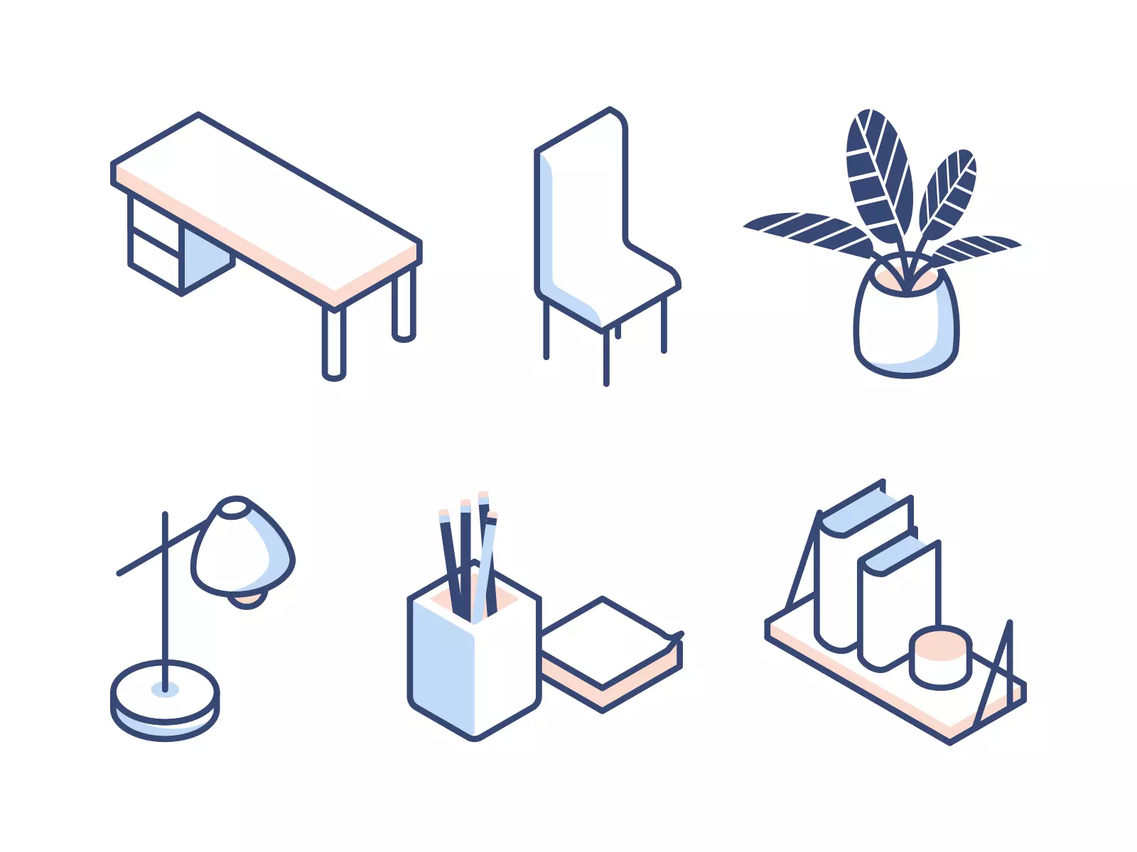 isometric icons design