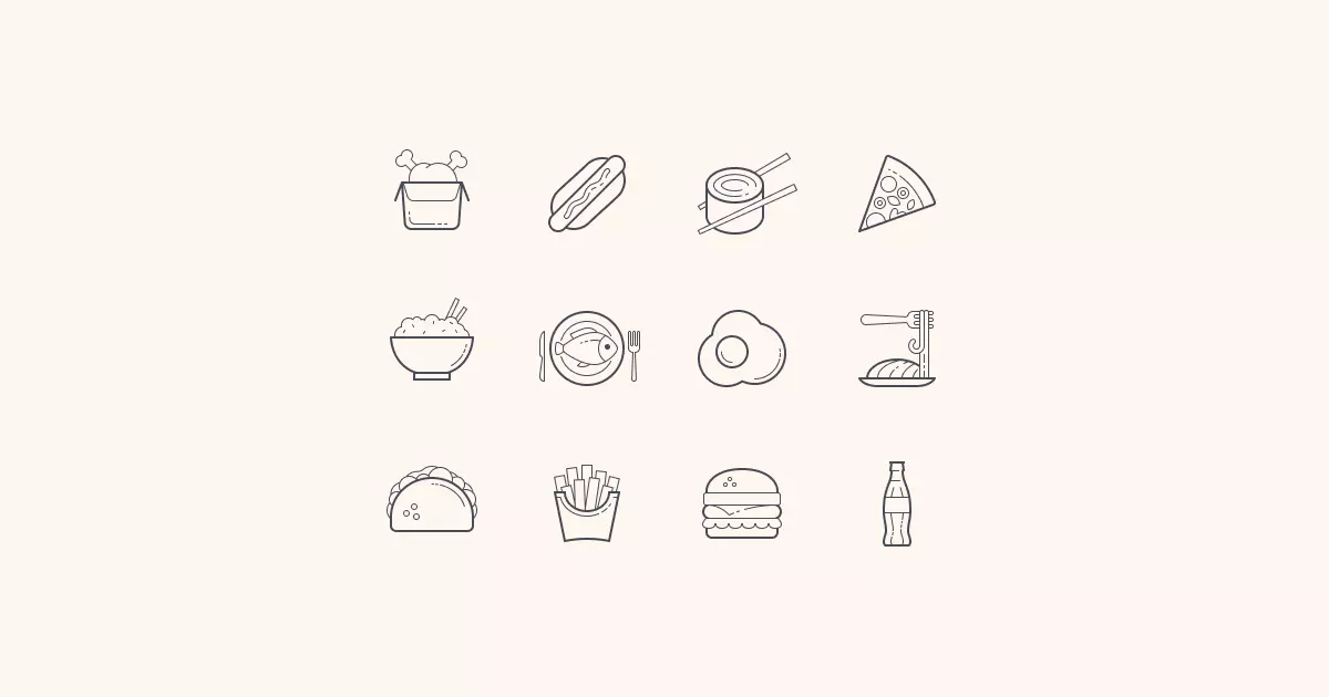 food clipart icons